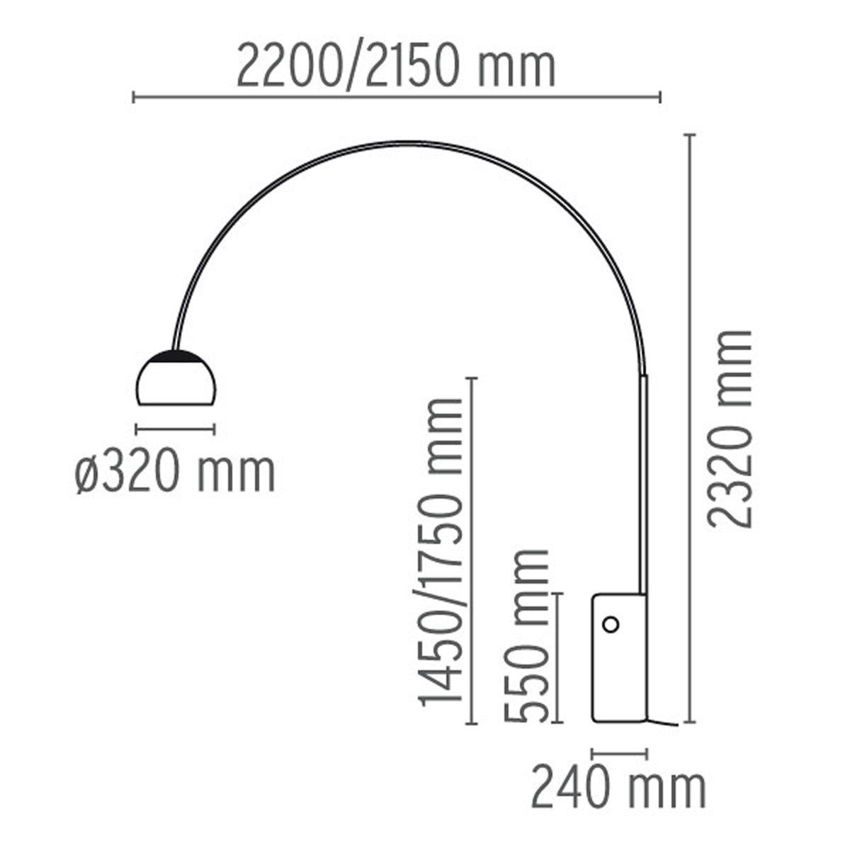 напольный светильник FLOS ARCO EUR F0300000 ARCO EUR