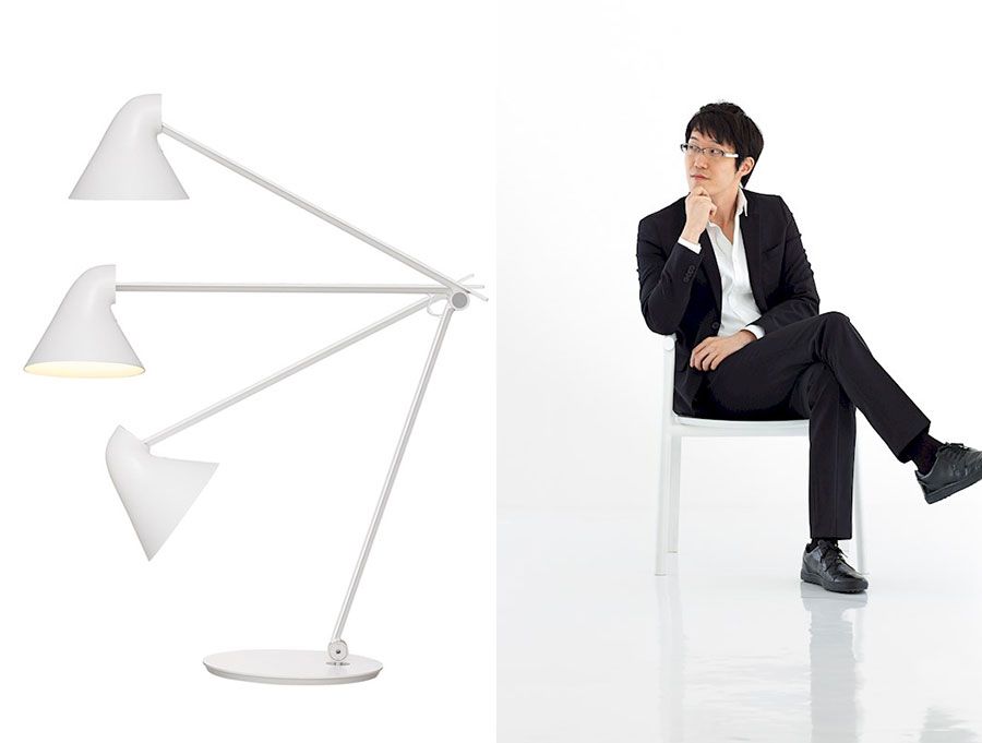 Oki Sato, настольная лампа NJP, Louis Poulsen