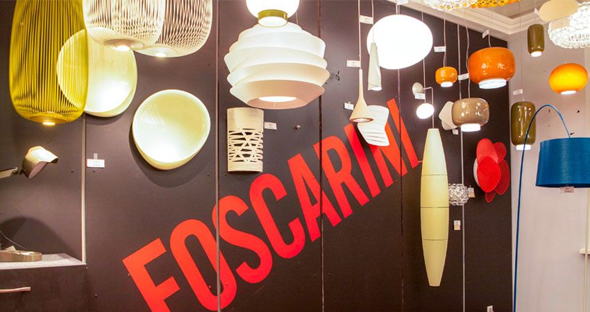 светильники из наличия, итальянские светильники, Foscarini, шоу-рум Foscarini