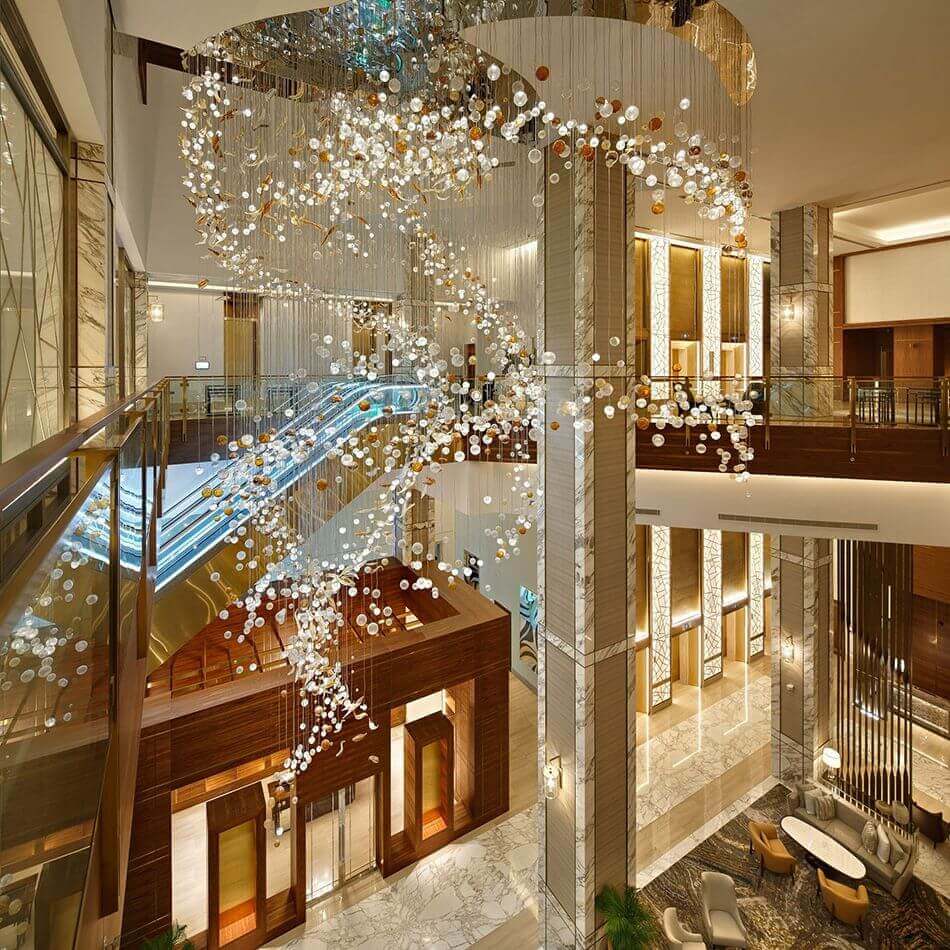 инсталляция из стекла для отеля в Дубае, Lasvit